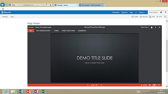 Embed a PowerPoint Presentation into a SharePoint 2013 Page